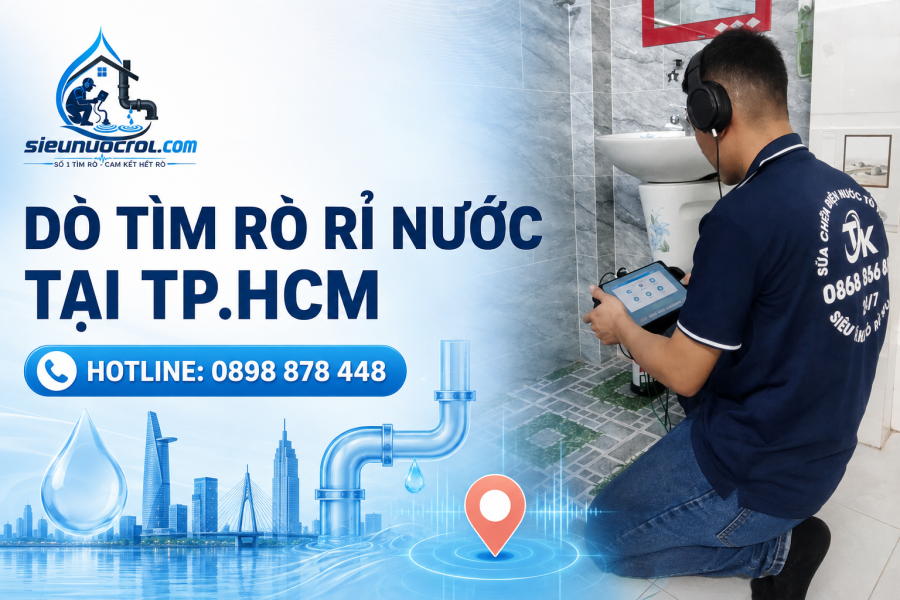 Dò tìm rò rỉ nước tại Tp.HCM